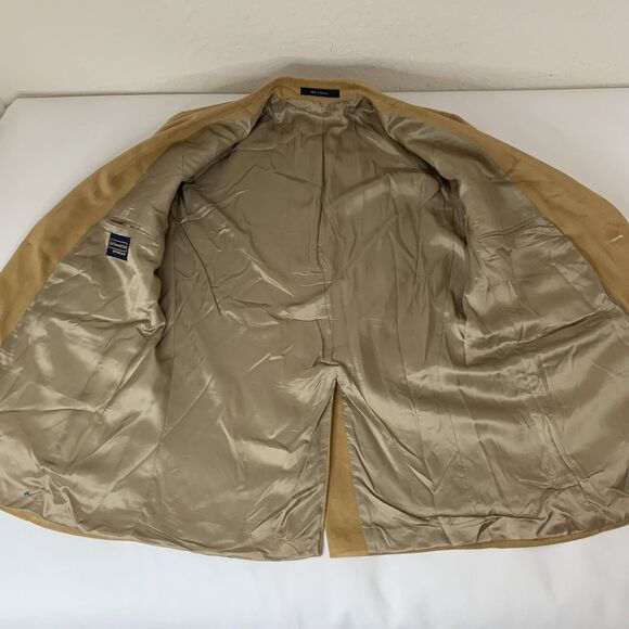 Polo University Club Ralph Lauren Blazer 43 Reg Tan Faux Suede Sport Coat Jacket - Picture 4 of 13